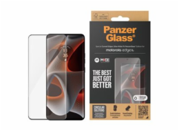 PanzerGlass - Ochrana obrazovky pro mobilní telefon - ultraširoké přizpůsobení, zakřivené okraje - sklo - barva rámu černá - pro Motorola Edge 50 Pro
