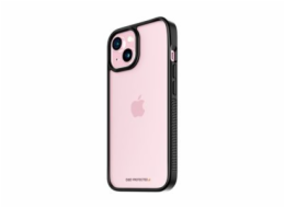PanzerGlass ClearCase - Zadní kryt pro mobilní telefon - tvrzené sklo, plastový rám, D3O Bio - černá, průhledná - pro Apple iPhone 15