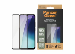 PanzerGlass - Ochrana obrazovky pro mobilní telefon - ultra široký tvar - sklo - barva rámu černá - pro Xiaomi Redmi 14C