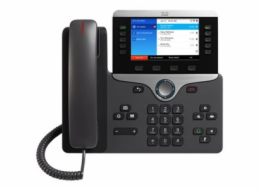 Cisco IP Phone 8861 - With Multiplatform Phone Firmware - telefon VoIP - IEEE 802.11a/b/g/n/ac (Wi-Fi) - SIP, RTCP, RTP, SRTP, SDP - uhel