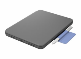 Logitech Rugged Folio - Klávesnice a pouzdro - Apple Smart connector - QWERTY - italská - grafit - pro Apple 10.9-inch iPad (10. generace)