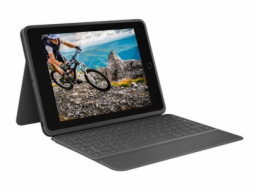Logitech Rugged Folio - Klávesnice a pouzdro - Apple Smart connector - AZERTY - francouzská - grafit - pro Apple 10.9-inch iPad (10. generace); iPad A16 Wi-Fi, A16 Wi-Fi + Cellular
