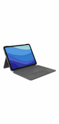 Logitech Combo Touch - Klávesnice a pouzdro - s trackpad - podsvícení - Apple Smart connector - QWERTY - italská - oxfordská šedá - pro Apple 11-inch iPad Pro (1. generace, 2. generace, třetí generace