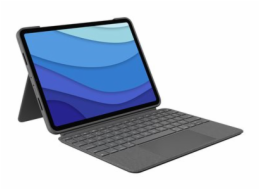 Logitech Combo Touch - Klávesnice a pouzdro - s trackpad - podsvícení - Apple Smart connector - AZERTY - francouzská - oxfordská šedá - pro Apple 11-inch iPad Pro (1. generace, 2. generace, třetí gene