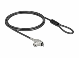 Navilock - Bezpečnostní kabelový zámek - černá, stříbrná - 1.5 m