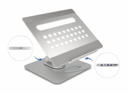Delock - Dokovací stanice + stojan na notebook/tablet - USB-C / Thunderbolt 3 / Thunderbolt 4 - HDMI