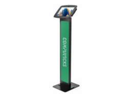 Compulocks Galaxy Tab A8 10.5" Space Enclosure Brandable Floor Stand - Stojan - pro tablet - brandable - uzamykatelný - vysoce kvalitní hliník - černá - velikost obrazovky: 10.5" - podlahové provedení