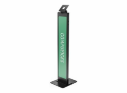 Compulocks BrandMe - Stojan - pro tabletový kryt - brandable - kov - černá - velikost obrazovky: až 24" - podlahové provedení - s Lighting Kit