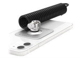 Compulocks Universal Tablet Lock with Keyed Coiled Cable Lock - Security cable lock plate pro tablet - černá