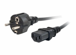 C2G Universal Power Cord - Elektrický kabel - power CEE 7/7 (M) do power IEC 60320 C13 - 1 m - lisovaný - černá - Evropa