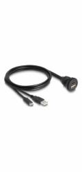 Delock - Kabel USB - USB, 24 pin USB-C (M) do USB, 24 pin USB-C (F) - 1 m - up to 480 Mbps - cerná