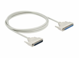 Delock - Sériová prodlužovací šňůra - DB-37 (M) do DB-37 (F) - 2 m - křídlové šrouby - béžová