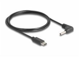 Delock - Elektrický kabel - 24 pin USB-C (M) do DC jack 3,5 x 1,35 mm (M) pravoúhlý - 5 V - 1 A - 1.5 m - cerná