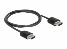 Delock Premium - Prémiově vysoká rychlost - kabel HDMI s ethernetem - HDMI s piny (male) do HDMI s piny (male) - 5 m - trojnásobně stíněná kroucená dvoulinka - černá - podporuje 4K, podpora Dolby DTS-