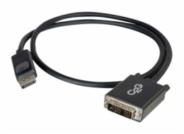 C2G 2m DisplayPort to Single Link DVI-D Adapter Cable M/M - DP to DVI - Black - Kabel DisplayPort - DisplayPort (M) do DVI-D (M) - 2 m - černá