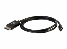 C2G 2m Mini DisplayPort to DisplayPort Adapter Cable 4K UHD - Black - Kabel DisplayPort - Mini DisplayPort (M) do DisplayPort (M) - 2 m - černá