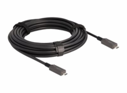 Delock - USB kabel - 24 pin USB-C (M) do 24 pin USB-C (M) - USB 3.2 Gen 2 / DisplayPort 1.4 - 20 V - 3 A - 10 m - Active Optical Cable (AOC), USB Power Delivery (60W), podpora 4K144Hz (3840 x 2160) - 