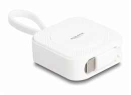 Delock - Napájecí kabel pro chytré hodinky - 24 pin USB-C s piny (male) magnetický - 12.5 cm - bílá