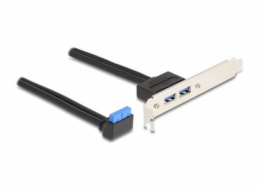 Delock - Kabel USB - 19pinový USB header (M) pravoúhlý do USB (F) - 50 cm - up to 5 Gbps data transfer rate - cerná