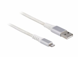 Delock - Kabel Lightning - USB s piny (male) do Lightning s piny (male) - 3 m - bílá - kulatý