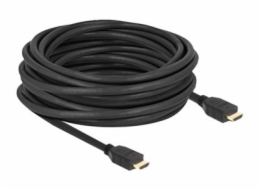 Delock - Vysoká rychlost - kabel HDMI s ethernetem - HDMI s piny (male) do HDMI s piny (male) - 10 m - cerná - podpora 8K60Hz, rychlost prenosu dat až 48 Gbps