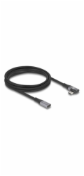 Delock - Prodlužovací USB kabel - 24 pin USB-C (M) levý/pravý úhel do 24 pin USB-C (F) - USB 2.0 / USB 3.2 / USB4 / Thunderbolt 3 - 48 V - 5 A - 2 m - podpora napájení až 240 W, technologie Extended P