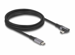 Delock - USB kabel - 24 pin USB-C (M) rovné do 24 pin USB-C (M) levý/pravý úhel - USB 3.2 / Thunderbolt 3 - 48 V - 5 A - 2 m - technologie Extended Power Range (EPR), napájení USB (240 W), podpora nap