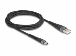 Delock - USB kabel - USB (M) do 24 pin USB-C (M) - USB 2.0 - 20 V - 3 A - 2 m - Podpora USB-C Power Delivery (60 W) - cerná