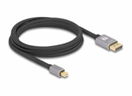 Delock - Kabel DisplayPort - Mini DisplayPort (M) do DisplayPort (M) - DisplayPort 1.4 - 2 m - podpora 8K60Hz - šedá, cerná