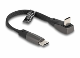 Delock Plochý páskový kabel USB 2.0 ze zástrčkového konektoru USB Type-C™ na zástrčkový konektor USB Type-C™, pravoúhlý