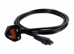 C2G Laptop Power Cord - Elektrický kabel - IEC 60320 C5 do BS 1363 (M) - AC 250 V - 50 cm - lisovaný - černá - Velká Británie