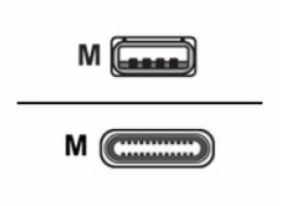 Huddly - Kabel USB - USB typ A (M) do 24 pin USB-C (M) - USB 3.1 Gen 1 - 5 V - 2 A - 60 cm - černá - pro IQ