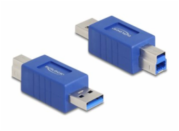 Delock - USB adaptér - USB typ A (M) do USB Type B (M) - up to 5 Gbps data transfer rate, krížová pinová prirazení - modrá