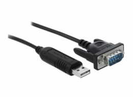 Delock&nbsp;-&nbsp;Sériový&nbsp;kabel&nbsp;-&nbsp;USB&nbsp;(M)&nbsp;do&nbsp;DB-9&nbsp;(M)&nbsp;-&nbsp;1.8&nbsp;m&nbsp;-&nbsp;křídlové&nbsp;šrouby&nbsp;-&nbsp;černá