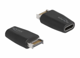 Delock - USB adaptér - 20 pin Key A (M) do USB-C (F) - USB 3.2 Gen 2 - černá