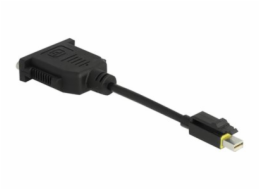 Delock - Video adaptér - jeden spoj - Mini DisplayPort (M) s jazýčkem do DVI-I (F) - DisplayPort 1.1 - 15 cm - neobsahuje halogen - černá