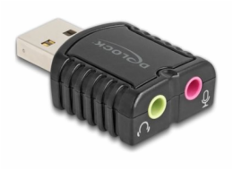 Delock - Zvuková karta - 24 bitu - 96 kHz - mono / stereo - USB 2.0