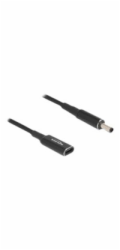Delock - Adaptér konektoru k napájení - USB-C (pouze napájení) (F) do DC jack 4,5 x 3,0 mm (M) - 19.5 V - 3 A - 15 cm - cerná