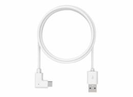Compulocks 6ft 2.0 USB-A to 90-Degree USB-C Charging Cable Right Angle - USB kabel - USB (M) rovné do USB-C (M) pravoúhlý - 1.83 m - bílá - pro Compulocks Space Galaxy Tab A 8.4", Space Galaxy Tab S6,