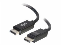 C2G 25ft Ultra High Definition DisplayPort Cable with Latches - 8K DisplayPort Cable - M/M - Kabel DisplayPort - DisplayPort (M) do DisplayPort (M) - 7.62 m - opatřený západkou - černá