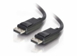 C2G 15ft Ultra High Definition DisplayPort Cable with Latches - 8K DisplayPort Cable - M/M - Kabel DisplayPort - DisplayPort (M) do DisplayPort (M) - 4.57 m - opatřený západkou - černá