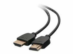 C2G 2ft 4K HDMI Cable - Ultra Flexible Cable with Low Profile Connectors - HDMI kabel - HDMI s piny (male) do HDMI s piny (male) - 61 cm - dvojnásobně stíněný - černá