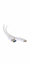 C2G 10ft USB C 3.0 to USB Cable - USB C to USB A - M/M - USB kabel - USB typ A (M) do USB-C (M) - USB 3.1 - 30 V - 3 A - 3.05 cm - bílá