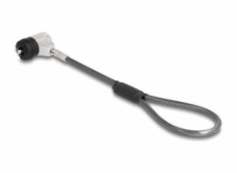 Navilock - Bezpečnostní kabelový zámek - s klíčovým zámkem, 3 x 7 mm - stříbrná - 15.2 cm