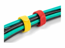 Delock - Úvazek s háckem a ockem - 15 cm - cerná, modrá, žlutá, cervená, zelená (balení 10)