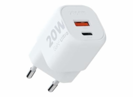 xtorm XEC020 - Síťový adaptér - GaN2 Ultra - 20 Watt - PD, QC 3.0 - 2 výstupní konektory (USB, 24 pin USB-C)