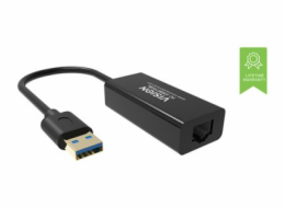 Vision TC-USBETH/BL - Síťový adaptér - USB 2.0 - Gigabit Ethernet x 1 - černá