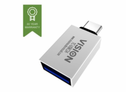 Vision - USB adaptér - 24 pin USB-C (M) do USB typ A (F) - USB 3.1 Gen 2 - bílá
