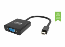 Vision Professional - Video adaptér - Mini DisplayPort (M) do HD-15 (VGA) (M) - černá