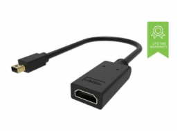 VISION - Video adaptér - Mini DisplayPort s piny (male) do HDMI se zdířkami (female) - černá - podporuje 4K